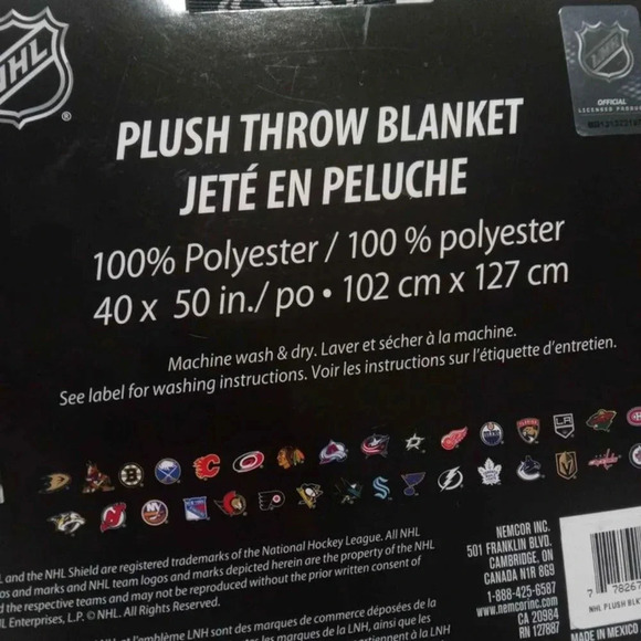 NHL Toronto  Maple Leafs Throw Blanket - Picture 2 of 2
